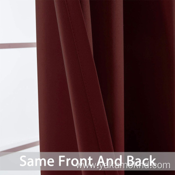 Burgundy Red Blackout Curtains 84 Inch Long